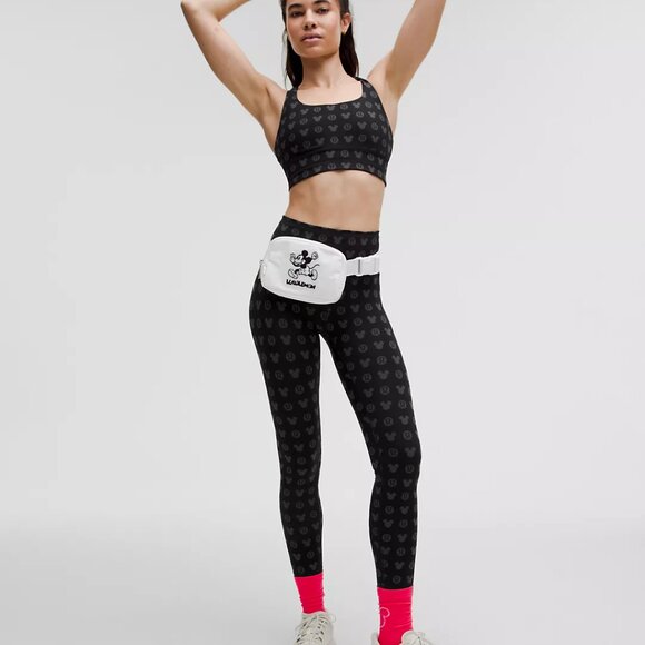 Disney X Lululemon Wunder Train High-Rise Tight 25" NWT Disney Print Black - Picture 7 of 7